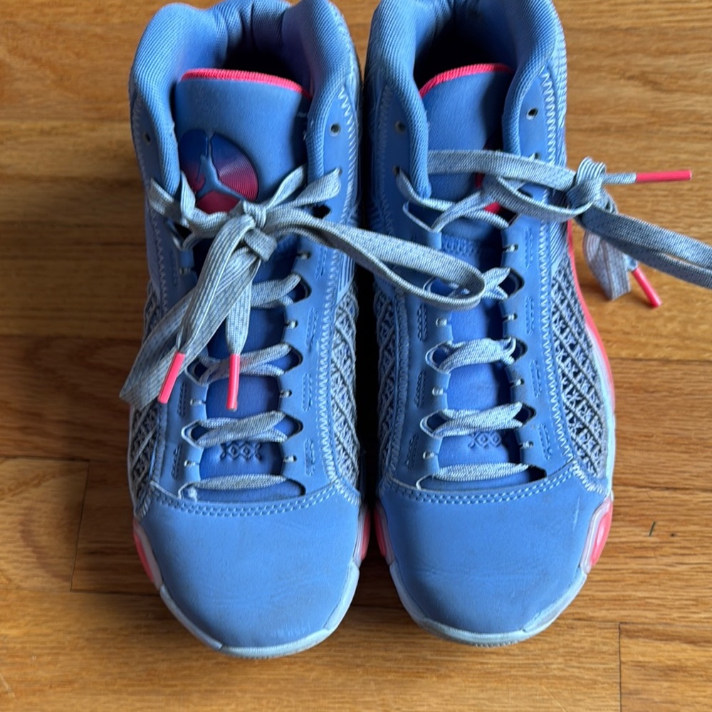 Nike Jordan Basketball Kids Sneakers Blue and Pink